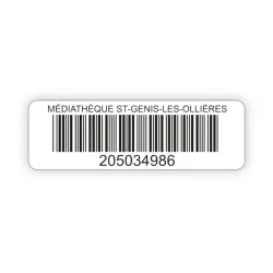 Etiquettes adhésives avec code-barres – 50 x 16 mm - Fabélis