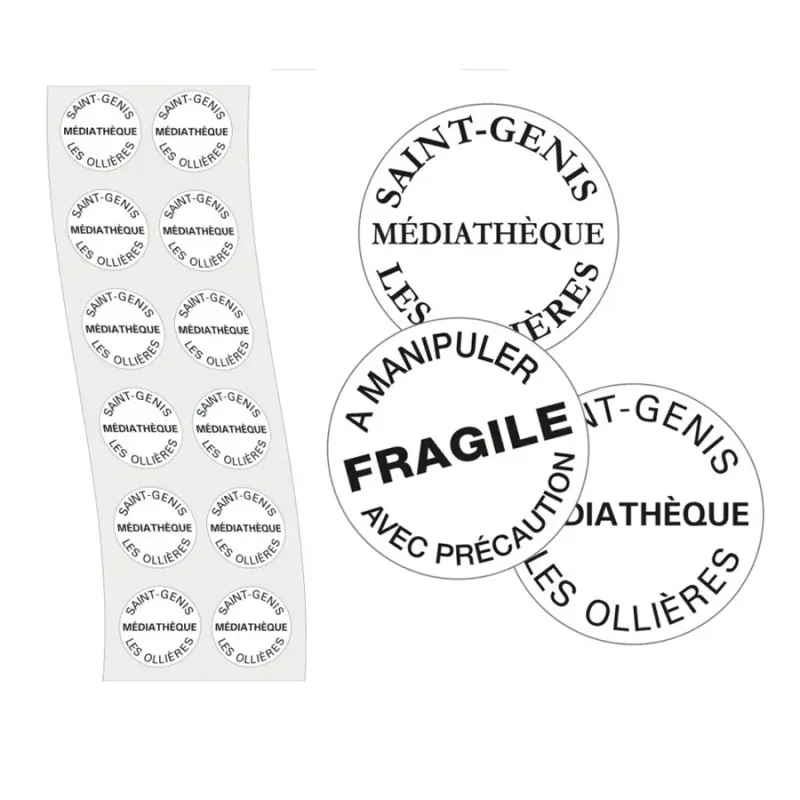 Etiquettes adhésives rondes de propriété Ø 22 mm