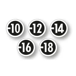 Etiquettes adhésives rondes ″logos préconisation du CSA″ Ø 22 mm