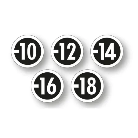 Etiquettes adhésives rondes ″logos préconisation du CSA″ Ø 22 mm