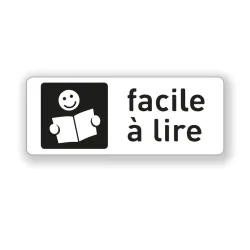 1000 Etiquettes adhésives "facile à lire" 50 x 20 mm