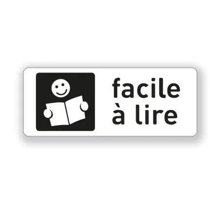 1000 Etiquettes adhésives "facile à lire" 50 x 20 mm