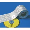 Rondelles de renfort vierges pour CD ou DVD Ø 34 mm