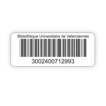 Etiquettes adhésives avec code-barres – 50 x 20 mm - Fabélis