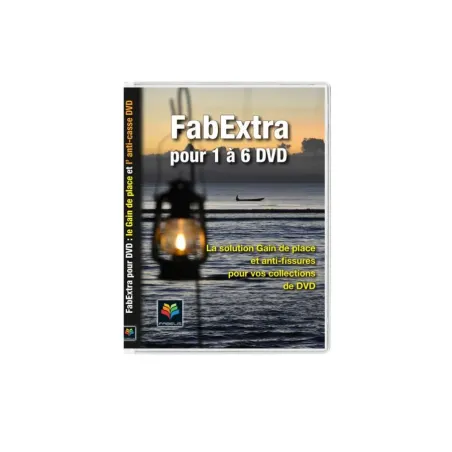 Pochettes DVD FabExtra "S" - 3 DVD empilés, avec renfort reliure droit