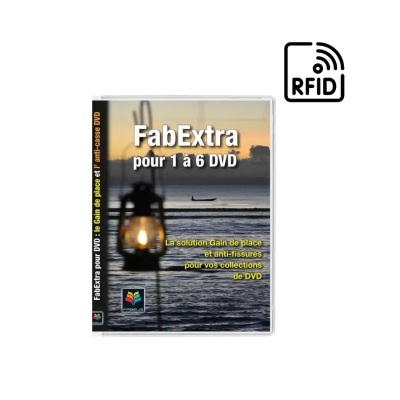 Pochettes DVD FabExtra "S" - 2 DVD décalés, avec renfort reliure droit