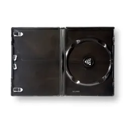 Boîtier 1 DVD noir ALLAINE “prise facile” fixation sans push