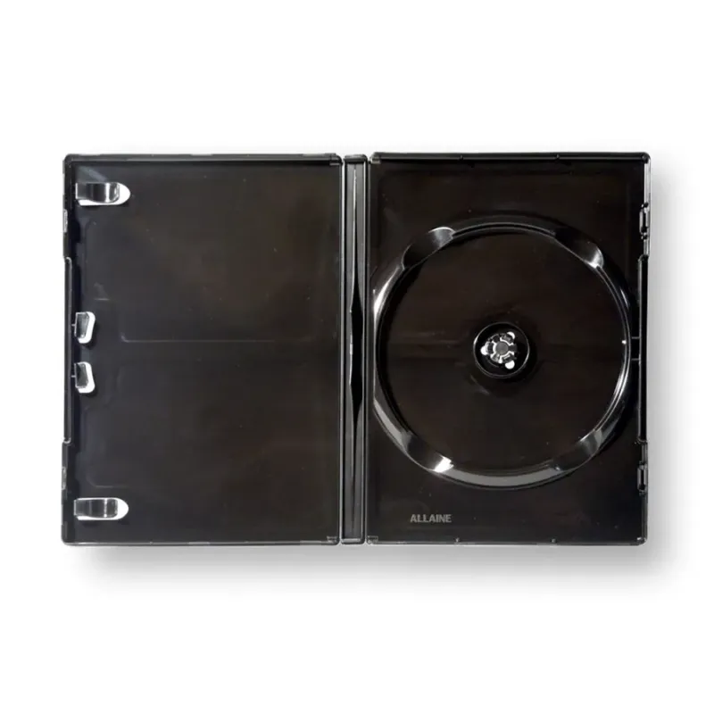 Boîtier 1 DVD noir ALLAINE “prise facile” fixation sans push
