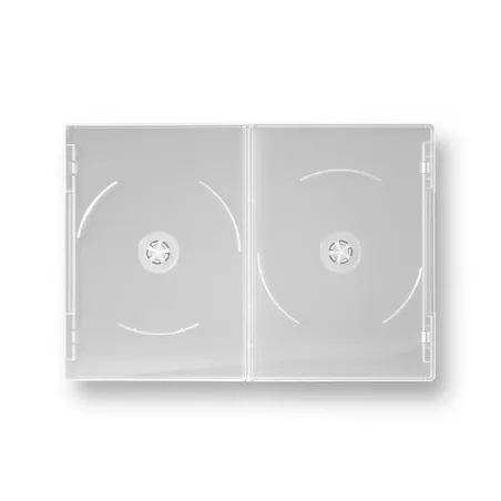 Boîtiers DVD “SLIM” pour 2 DVD, noirs ou transparents, épaisseur 7 mm