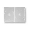 Boîtiers DVD “SLIM” pour 2 DVD, noirs ou transparents, épaisseur 7 mm