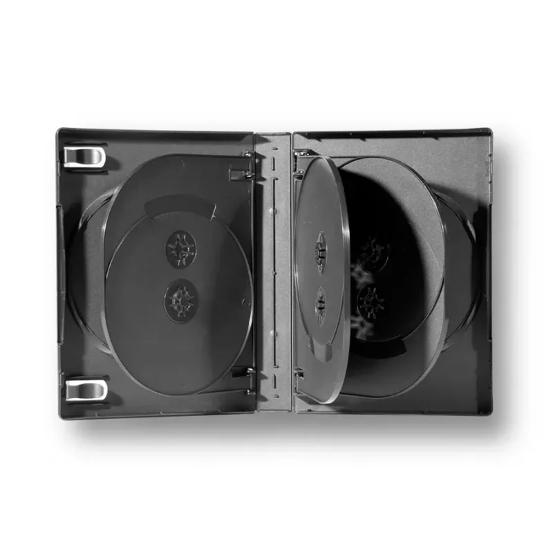Boîtier 8 DVD noir épaisseur 26 mm