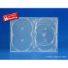 Boîtier 5 DVD AMARAY “fixation push” transparent avec un plateau tournant