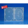 Boîtier 6 DVD AMARAY “fixation push” transparent avec un plateau tournant
