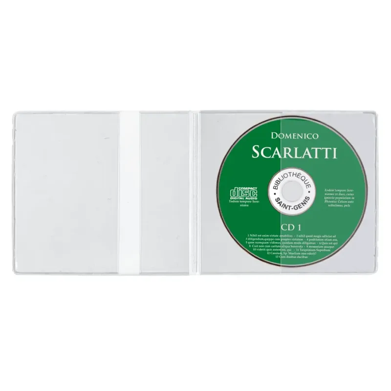 Pochette FabEco 2 volets pour 1 CD format ouvert 288 x 130 mm