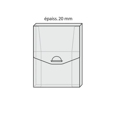 Coffrets FabéCof' transparent - 18 x 24 x 2 cm