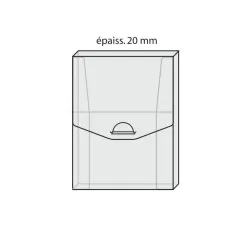 Coffrets FabéCof' transparent - 18 x 24 x 3 cm