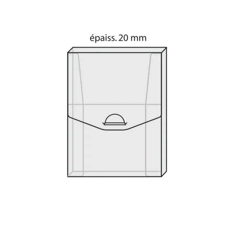 Coffrets FabéCof' transparent - 18 x 24 x 3 cm