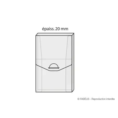 Coffrets FabéCof' transparent pour multimédia ou liseuse - 15 x 24 x 2 cm