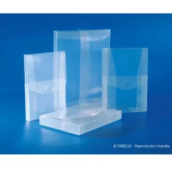 Coffrets FabéCof' transparent pour multimédia ou liseuse - 15 x 24 x 2 cm