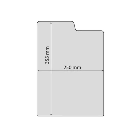 Intercalaires BD avec onglet PET transparent cristal - 250 x 355 x 2 mm