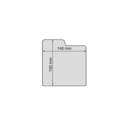 Intercalaires CD avec onglet PET transparent cristal - 140 x 150 x 2 mm