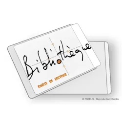 Porte-carte simple transparent - 94 x 61 mm