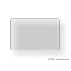 Porte-carte simple transparent - 94 x 61 mm