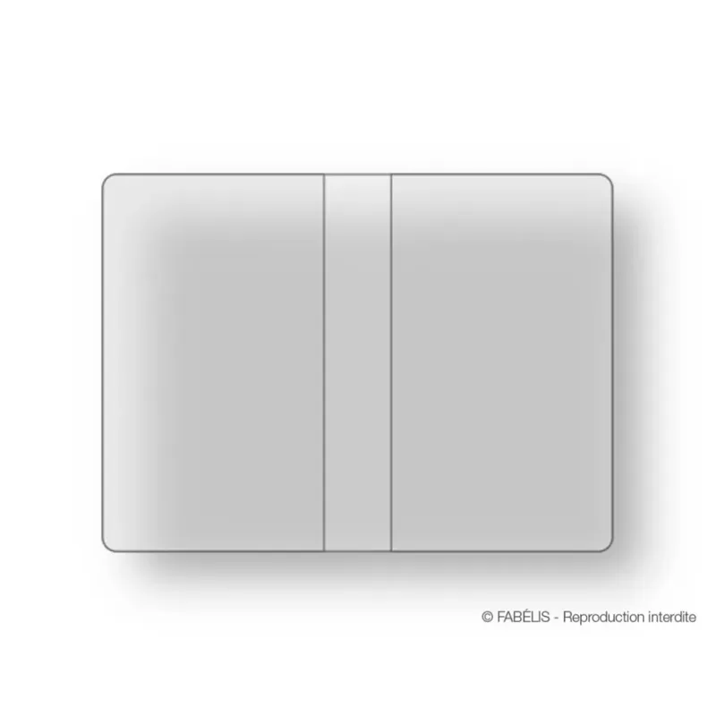 Porte-carte double transparent - 130 x 95 mm