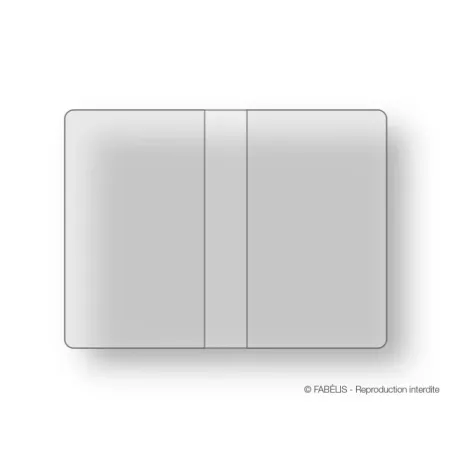 Porte-carte double transparent - 130 x 95 mm