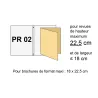 Protège-revues transparent strié PRO2 - Format 19 x 25,5 cm