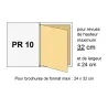 Protège-revues transparent strié PR10 - Format 25 x 35 cm