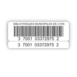1000 Etiquettes adhésives codes-barres avec 1 rappel - Fabélis