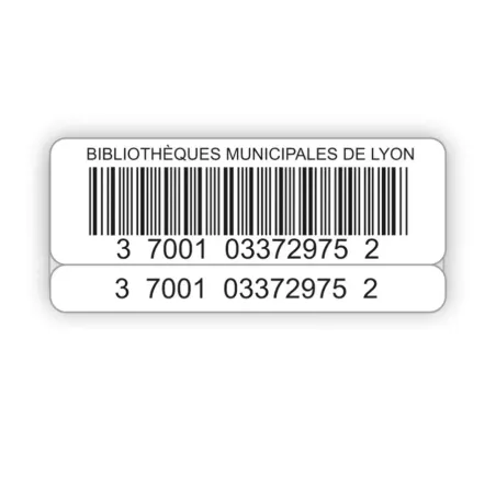 1000 Etiquettes adhésives codes-barres avec 1 rappel - Fabélis