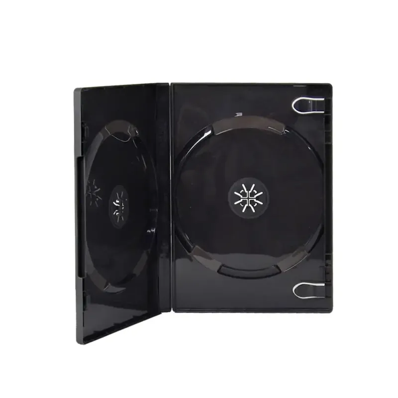 Boîtier 2 DVD noir épaisseur 14 mm