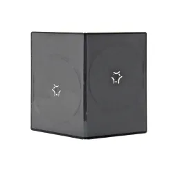 Boîtiers "slim" 2 DVD, 7 mm, noir, fixations décalées en hauteur