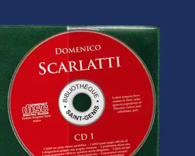 CD inséré dans une pochette de protection avec feutrine